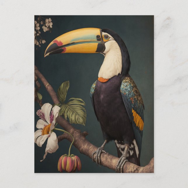 Postal Toucan In the Forest Postcard (Anverso)