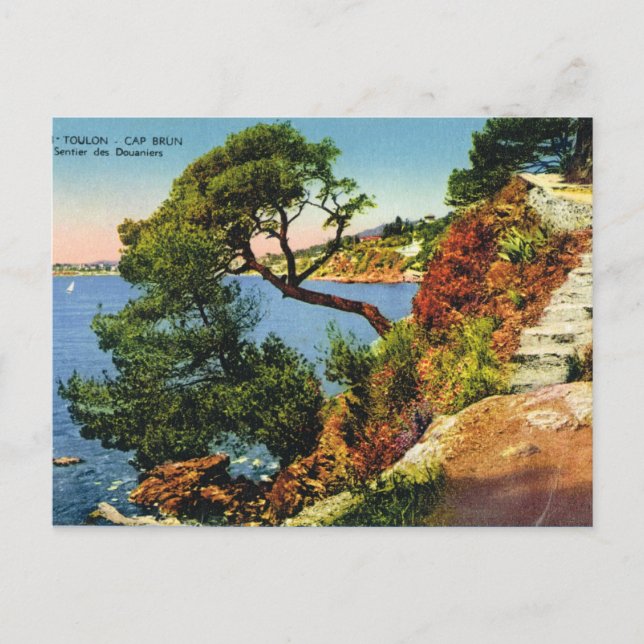 Postal Toulon, Cap Brun, 1924 (Anverso)