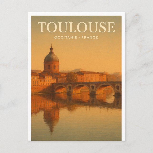 Postal Toulouse — Francia viaje 2026 (Anverso)