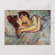 Toulouse-Lautrec en cama el beso