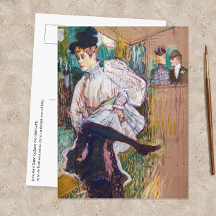 Postal Toulouse-Lautrec - Jane Avril Bailando