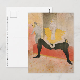 Postal Toulouse-Lautrec - Mademoiselle Cha-u-kao Sentada