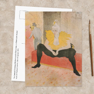 Postal Toulouse-Lautrec - Mademoiselle Cha-u-kao Sentada