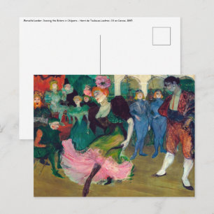 Postal Toulouse-Lautrec - Marcelle Lender, bailando Boler