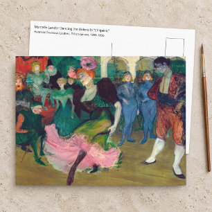 Postal Toulouse-Lautrec - Marcelle Lender, bailando Boler