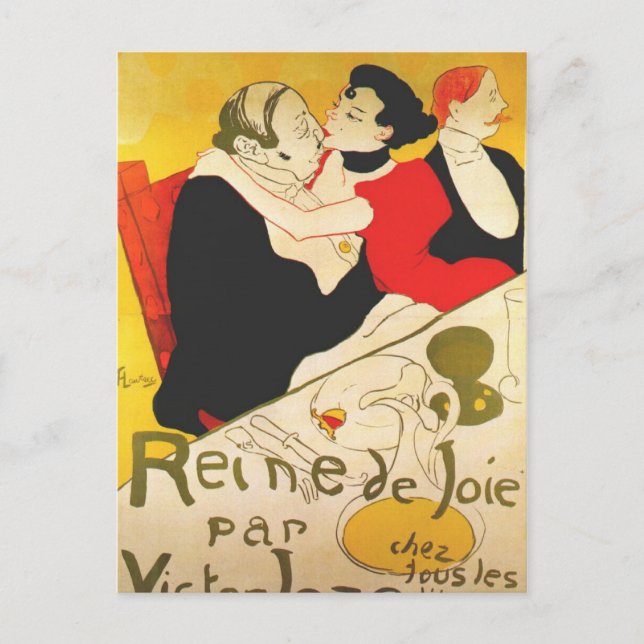 Postal Toulouse Lautrec Poster Art (Anverso)