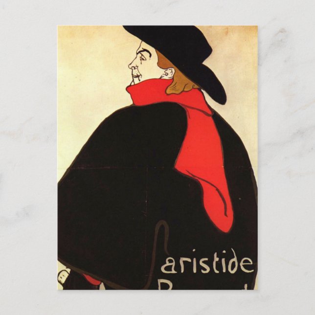 Postal Toulouse Lautrec Poster Art (Anverso)