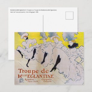 Postal Toulouse-Lautrec - Troupe de Mlle Eglantine
