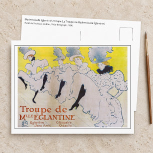 Postal Toulouse-Lautrec - Troupe de Mlle Eglantine