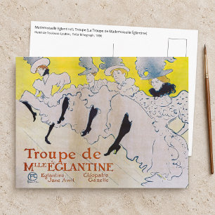 Postal Toulouse-Lautrec - Troupe de Mlle Eglantine