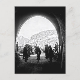 Postal Tour de Francia 1928 Fase 14 Túnel de Galibier