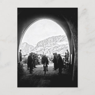 Postal Tour de Francia 1928 Fase 14 Túnel de Galibier