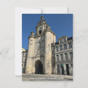 Postal Tour de l'Horloge, La Rochelle, Francia