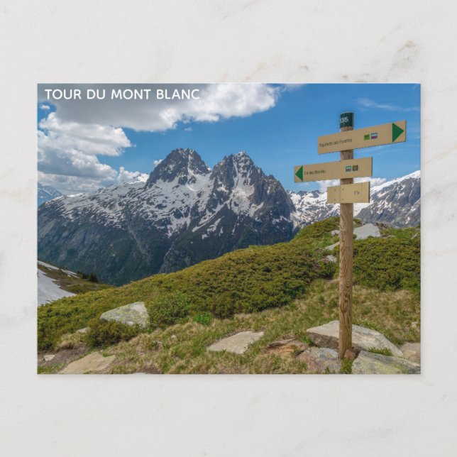 Postal Tour Du Mont Blanc (Anverso)