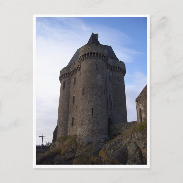 Postal Tour Solidor, Bretaña, Francia (Anverso)