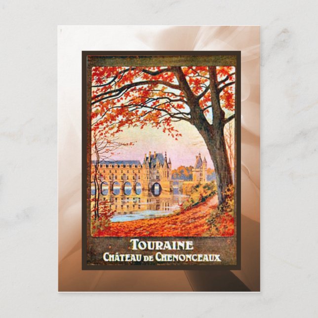 Postal Touraine Chateau de Chemonceaux (Anverso)