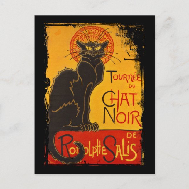 Postal Tournee du Chat Noir (Anverso)