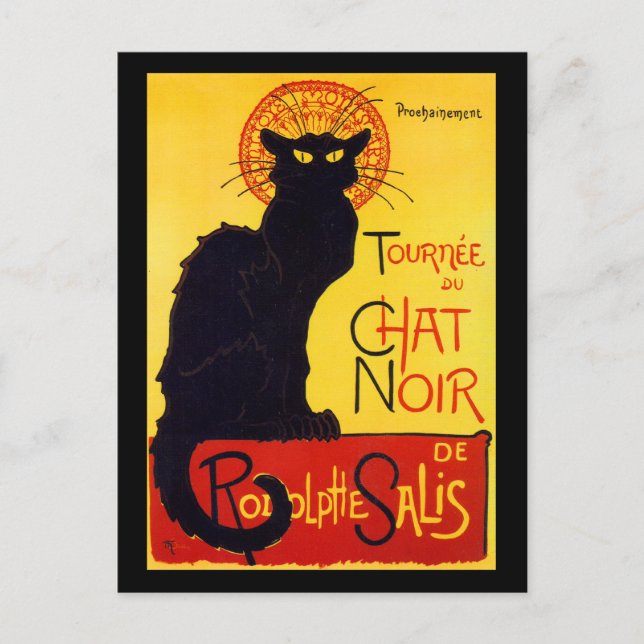 Postal Tournée du Chat Noir, c.1896 (Anverso)