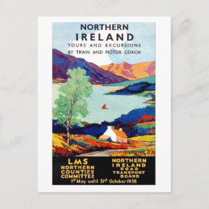 Postal tours del paisaje de Irlanda del Norte, viajes vin