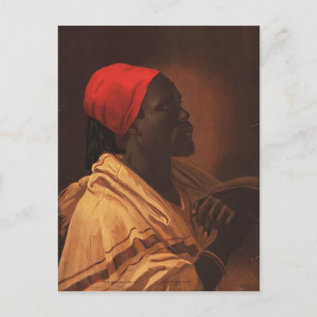 Postal Toussaint L'Ouverture de George DeBaptiste (1870) (Anverso)