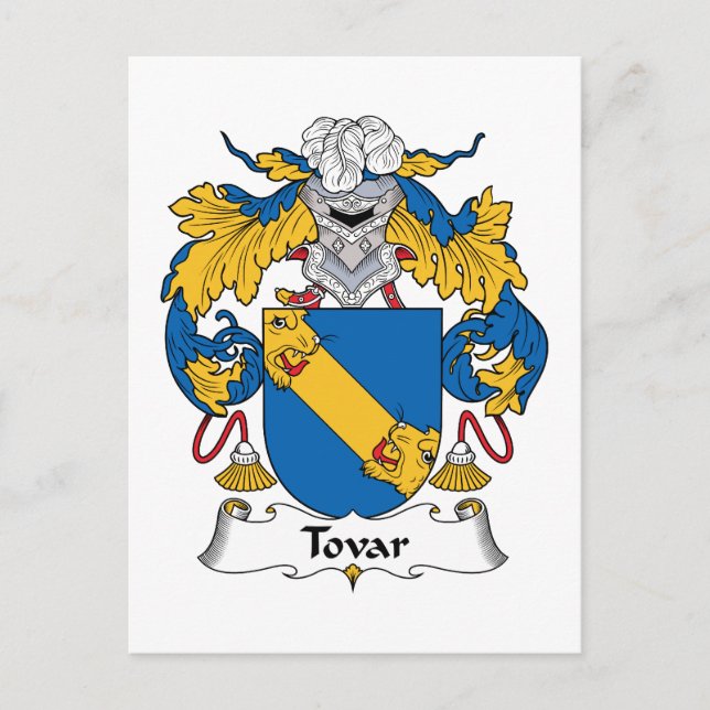 Postal Tovar Family Crest (Anverso)