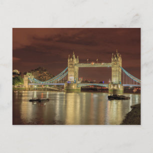 Postal Tower Bridge de noche, Londres