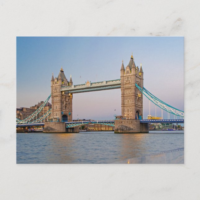 Postal Tower Bridge London Postcard (Anverso)