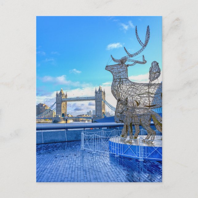 Postal Tower Bridge, London UK Postcard (Anverso)