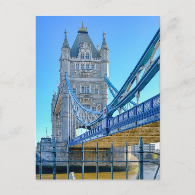 Postal Tower Bridge, London UK Postcard (Anverso)