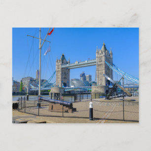 Postal Tower Bridge London UK Postcard