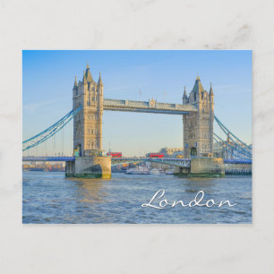 Postal Tower Bridge London UK Postcard