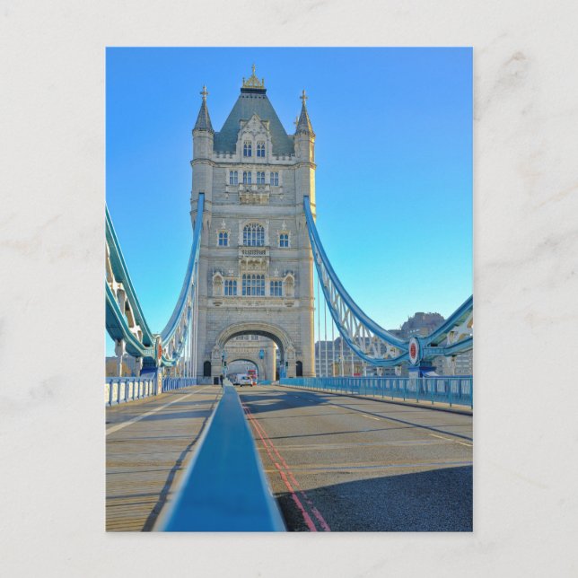 Postal Tower Bridge, London UK Postcard (Anverso)