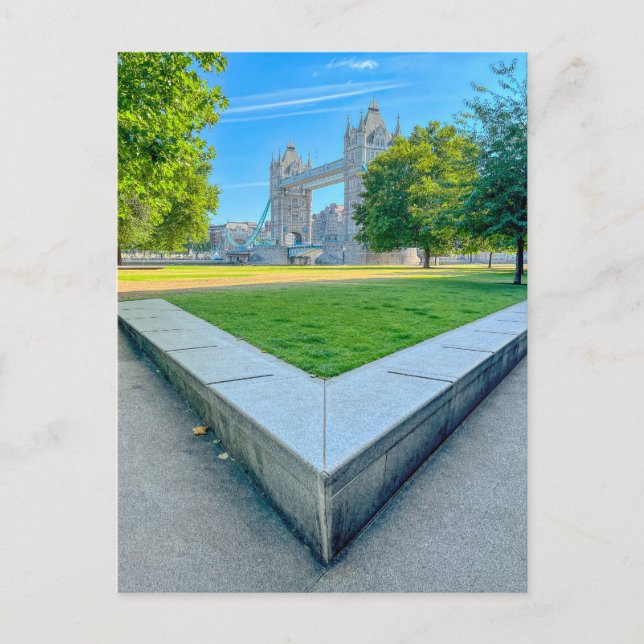 Postal Tower Bridge, London UK Postcard (Anverso)