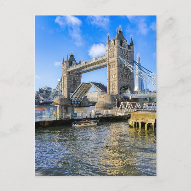 Postal Tower Bridge, London UK Postcard (Anverso)