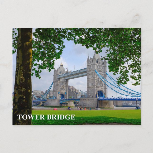 Postal Tower Bridge London UK Postcard (Anverso)