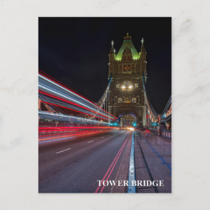 Postal Tower Bridge London UK Postcard