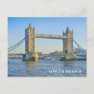 Postal Tower Bridge London UK Postcard