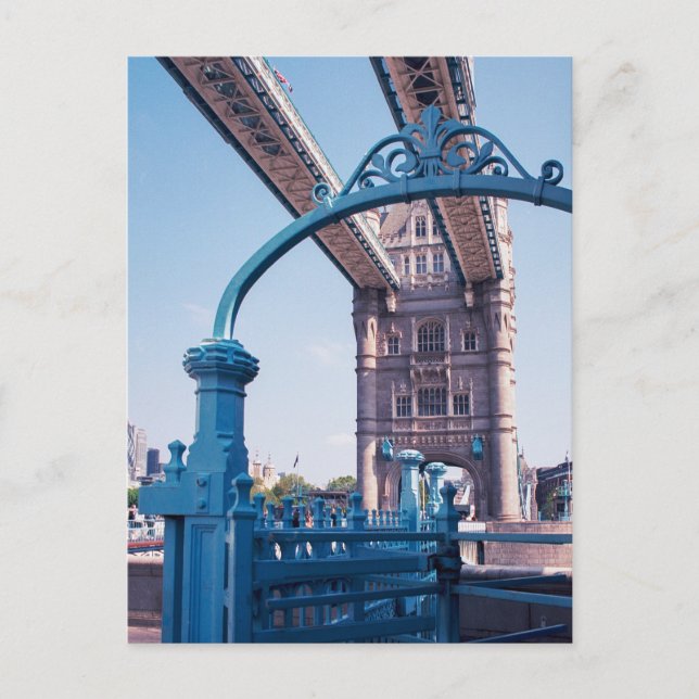 Postal Tower Bridge, London UK Postcard (Anverso)