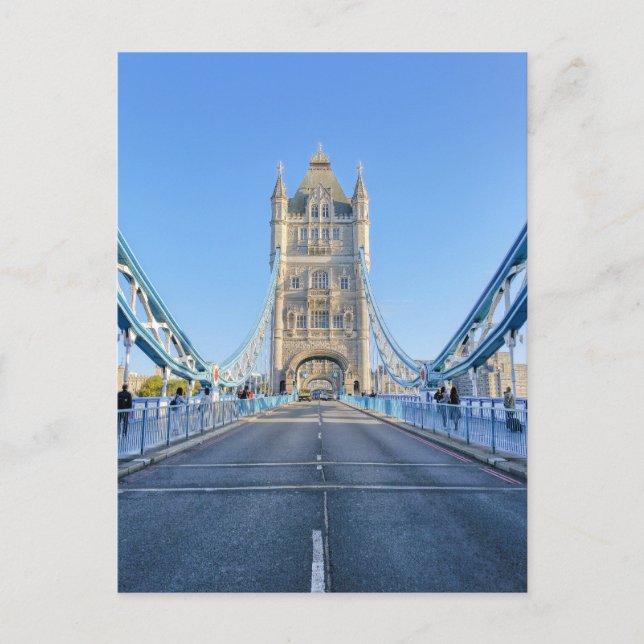 Postal Tower Bridge, London UK Postcard (Anverso)