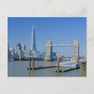 Postal Tower Bridge London UK Postcard