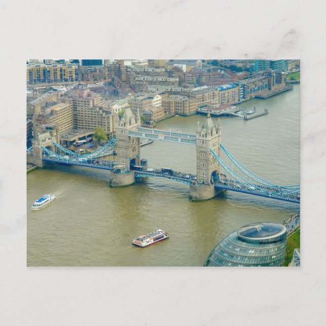 Postal Tower Bridge London UK Postcard (Anverso)