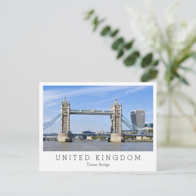 Postal Tower Bridge, Londres, Inglaterra (Anverso de pie)