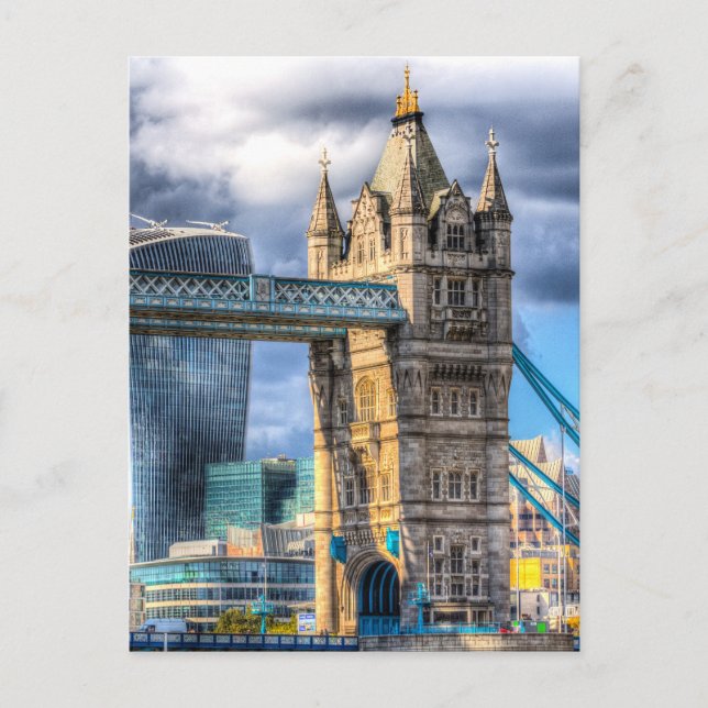 Postal Tower Bridge y la ciudad (Anverso)