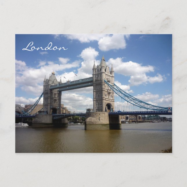 Postal tower greetings view london (Anverso)