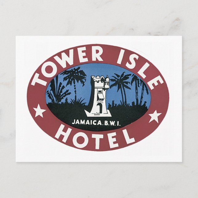 Postal Tower Isle Hotel Jamaica BWI (Anverso)
