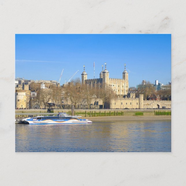 Postal Tower of London, UK Postcard (Anverso)