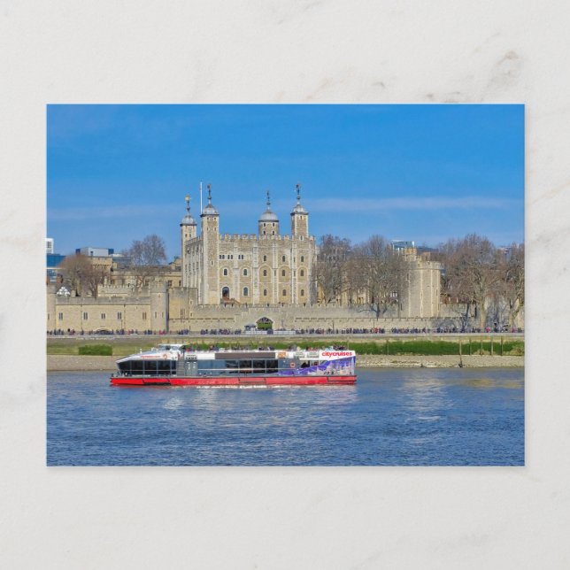 Postal Tower of London, UK Postcard (Anverso)