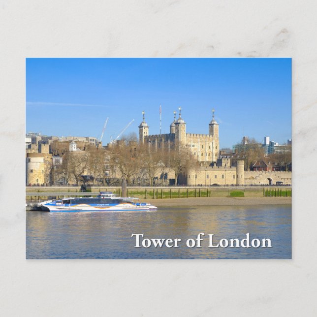 Postal Tower of London, UK Postcard (Anverso)