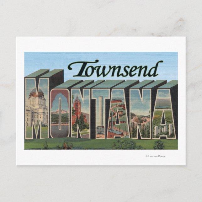 Postal Townsend, Montana (Anverso)