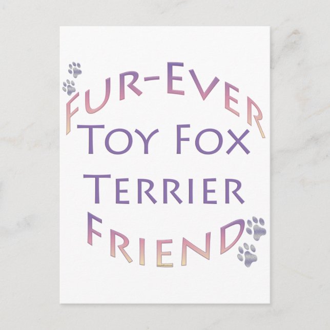 Postal Toy Fox Terrier Furever Friend (Anverso)